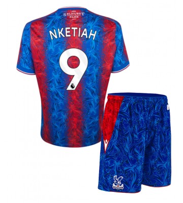 Crystal Palace Eddie Nketiah #9 Hemmakläder Barn 2024-25 Kortärmad (+ Korta byxor)